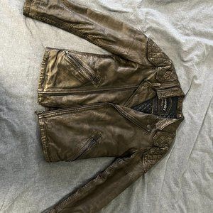 Superdry genuine leather jacket - men size S